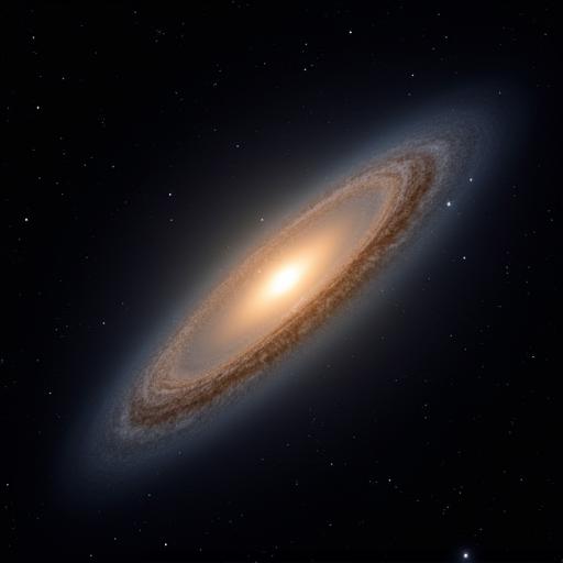 망원경으로 포착한 안드로메다 은하